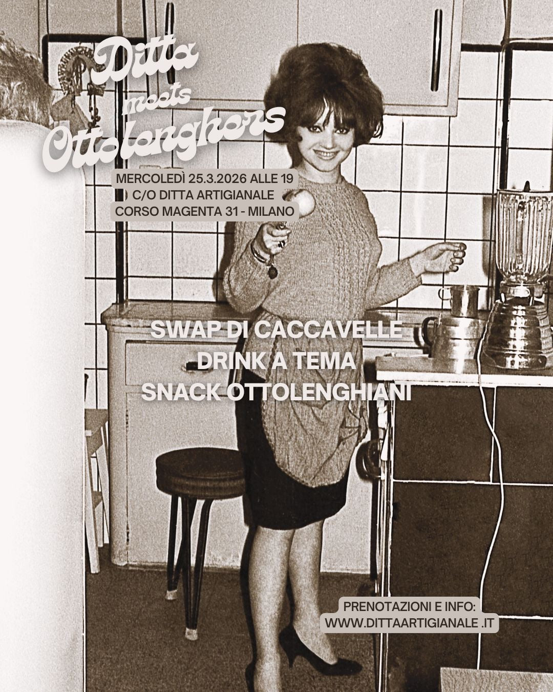 Ditta meets Ottolenghers - swap di caccavelle & aperitivo