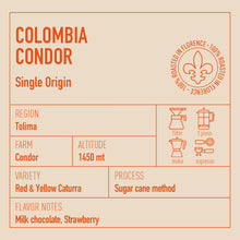 Load image into Gallery viewer, COLOMBIA CONDOR
