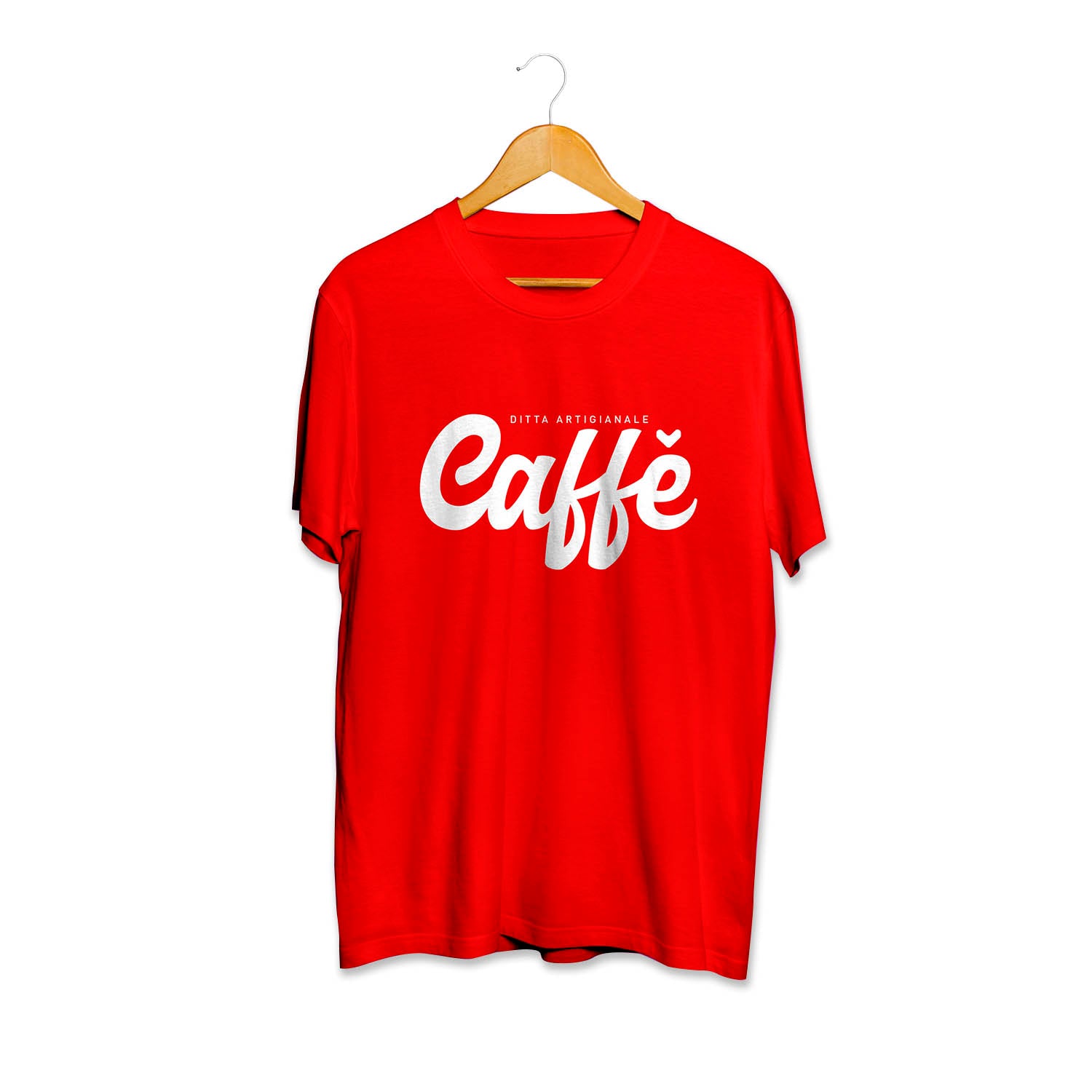 T-shirt Rossa "Caffè"  - Unisex